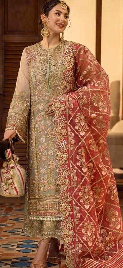 Ivory Gold – KH-37  Pakhistani dress